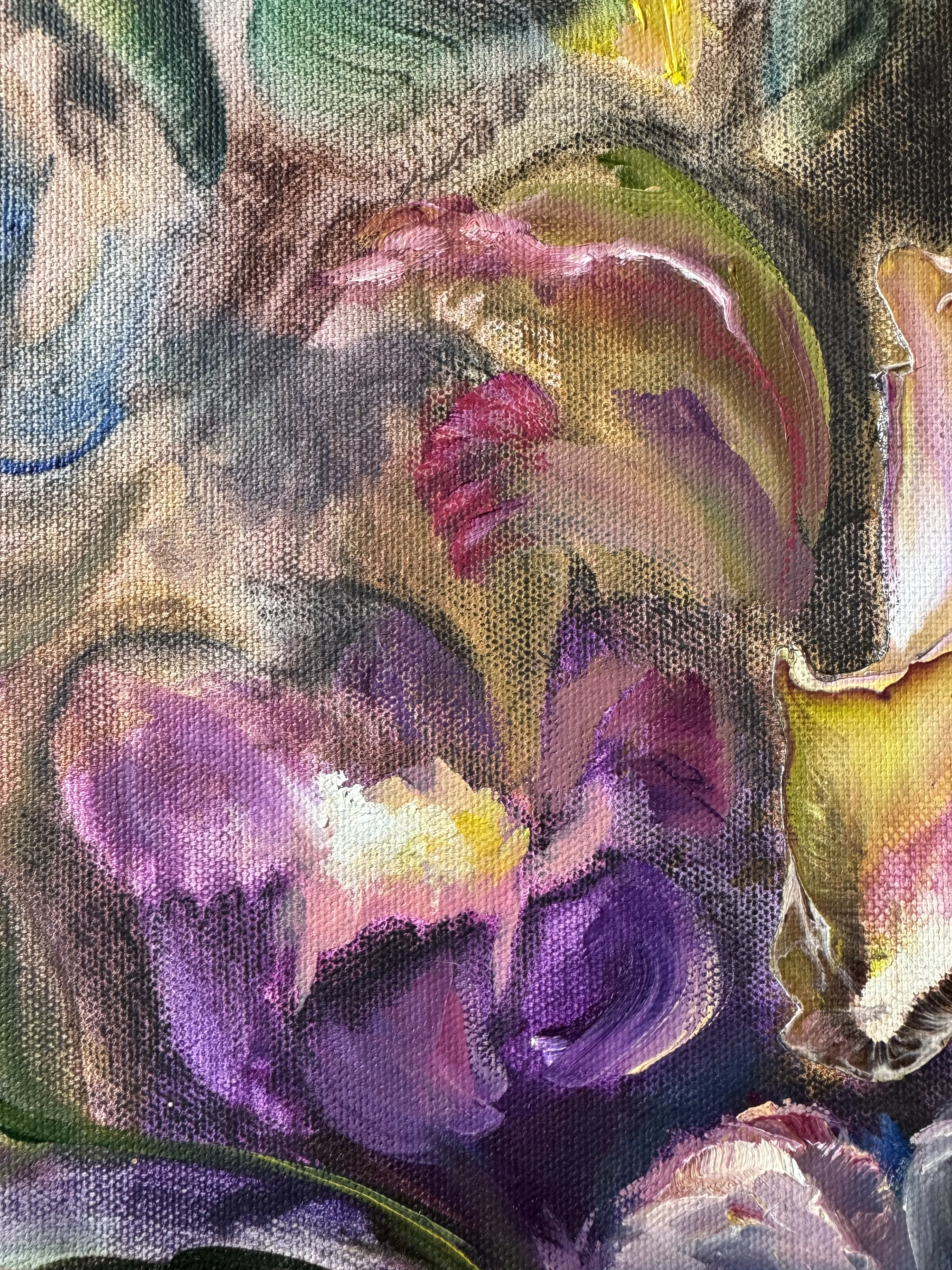 Image of Unseen Bloom III by Yuliia Poraiko (Palij), size: 60x80 cm, made of Oil, acrylic on canvas, ARTWORKS medium, from Rochester, part of the Unseen Blooms series, priced at $880 Photo 4 of 5.
