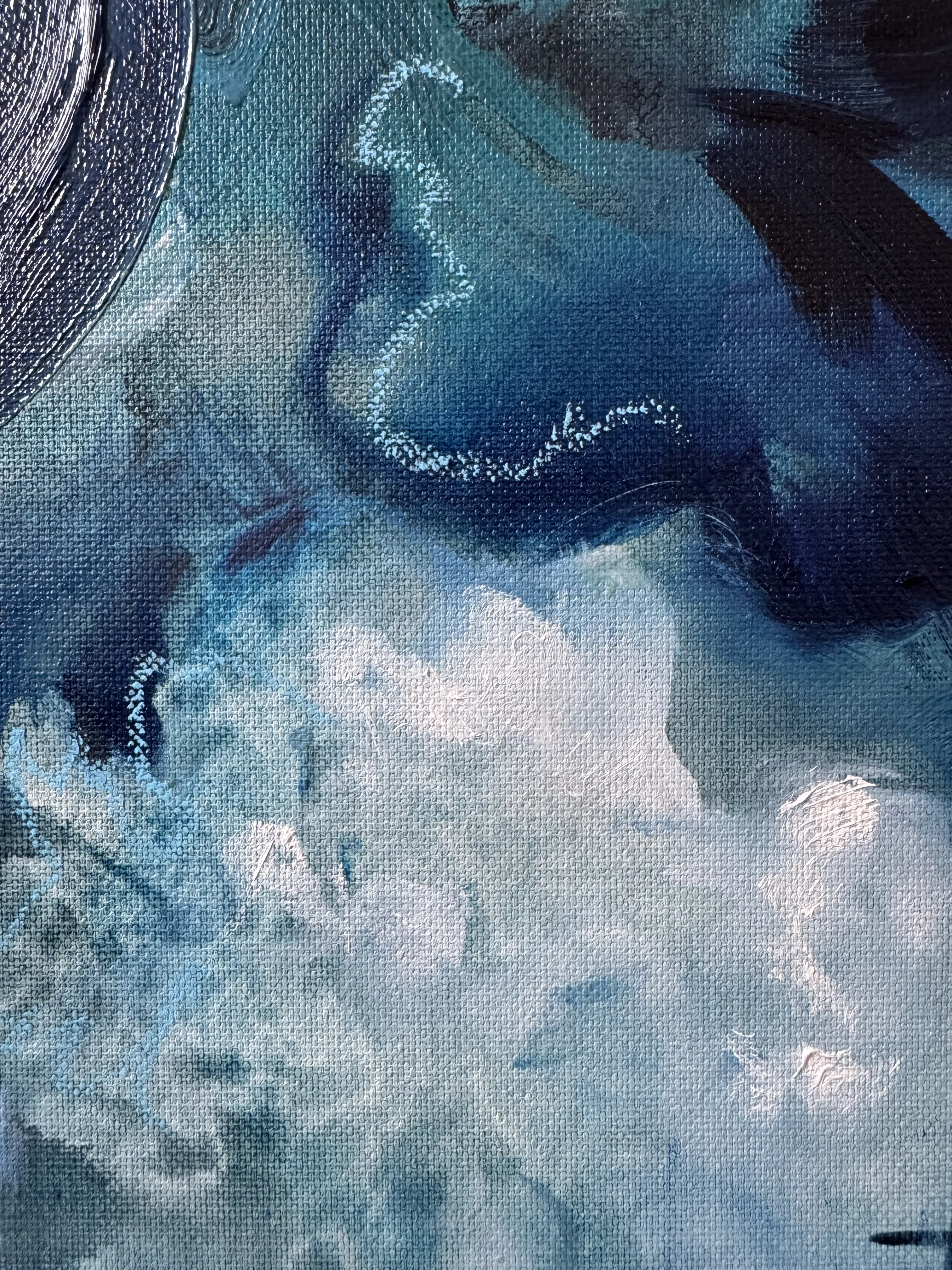 Image of Unseen Bloom I by Yuliia Poraiko (Palij), size: 60x80 cm, made of Oil, acrylic on canvas, ARTWORKS medium, from Rochester, part of the Unseen Blooms series, priced at $880 Photo 3 of 5.