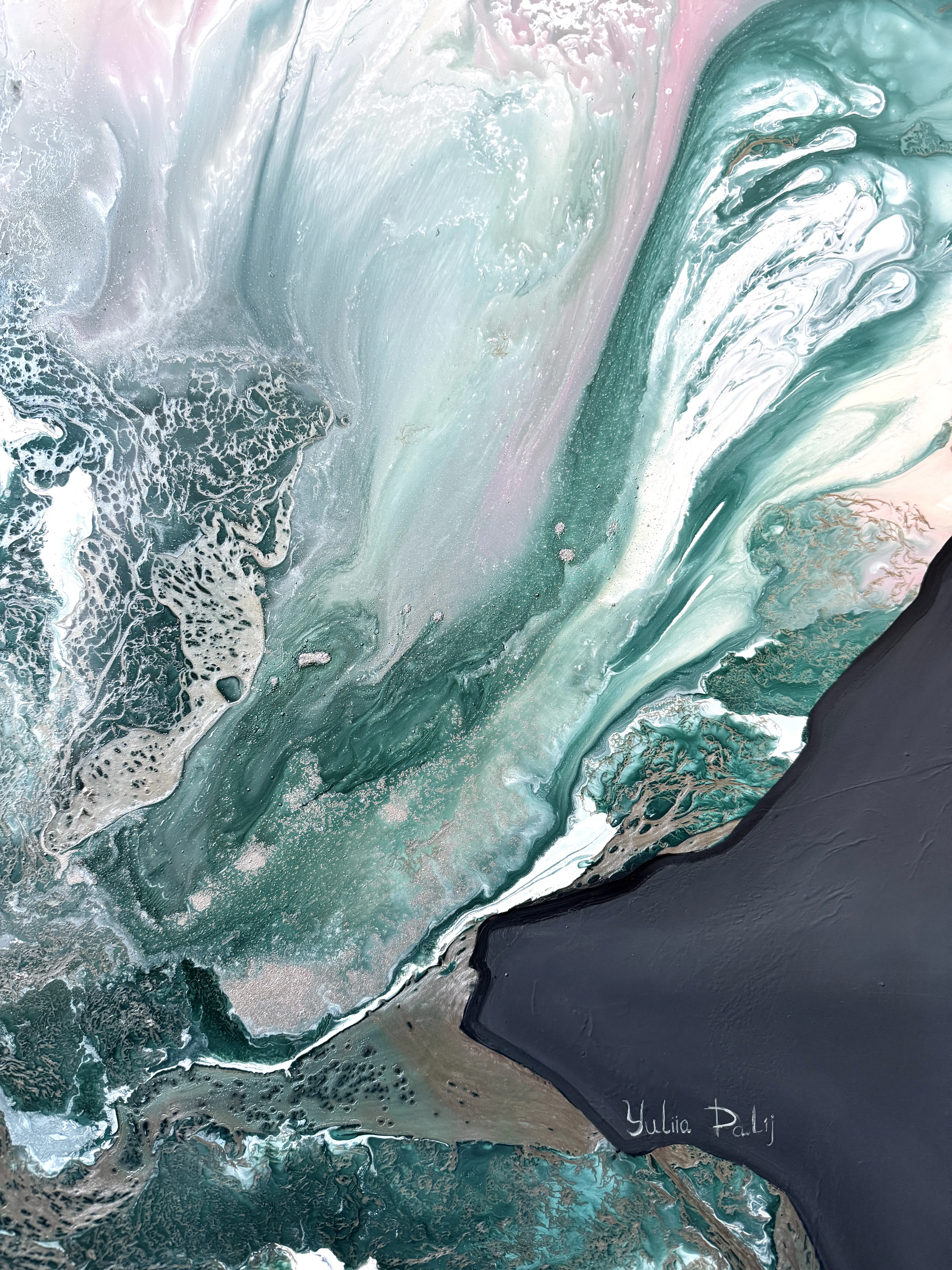 Image of Serenity when you belong to yourself by Yuliia Poraiko (Palij), size: 60 х 125 см, made of Oil, acrylic on plastic panel, ARTWORKS medium, from Rochester, USA, part of the Dedicated to women series, priced at $980 Photo 3 of 6.