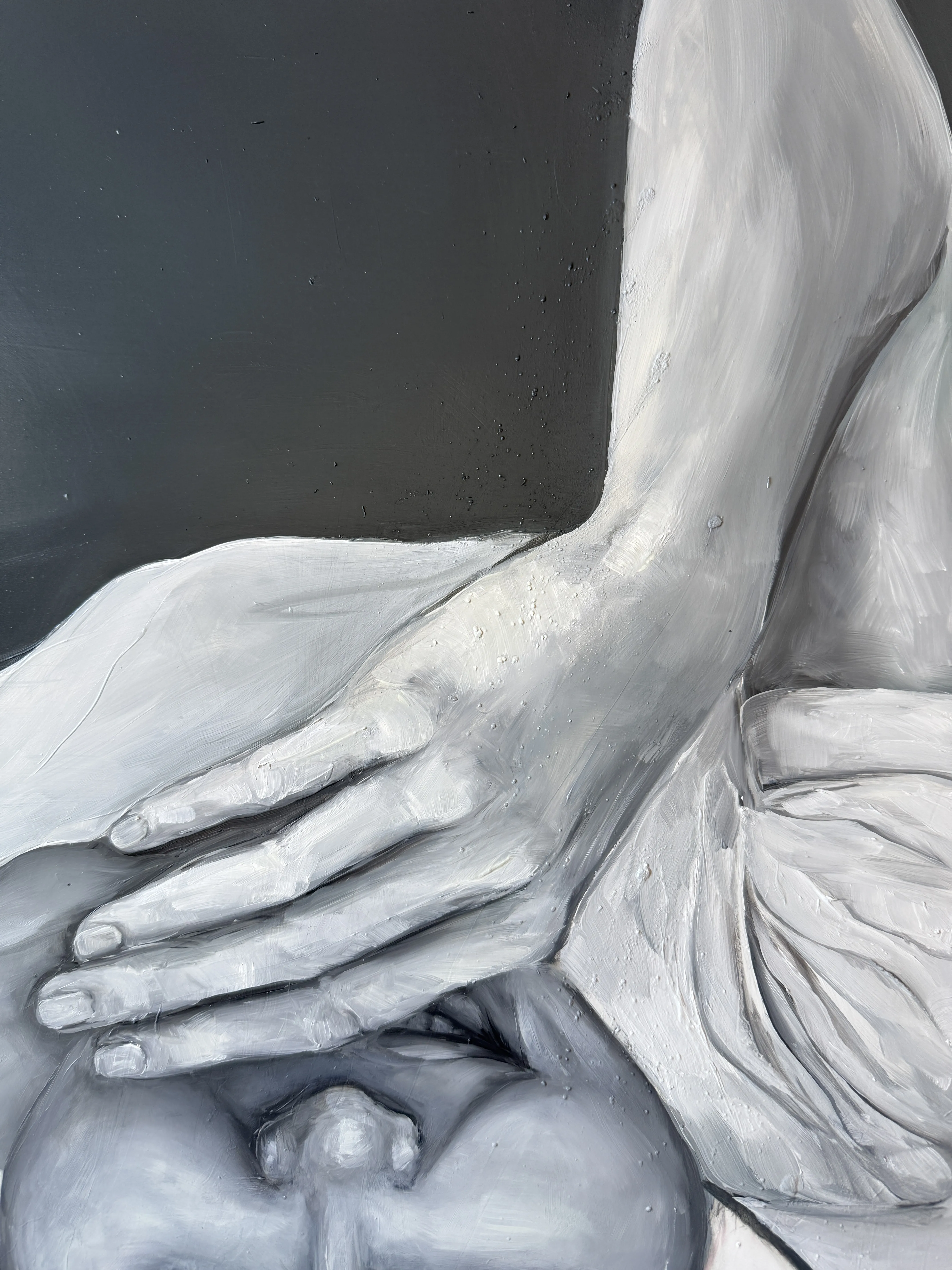 Image of Serenity when you belong to yourself by Yuliia Poraiko (Palij), size: 60 х 125 см, made of Oil, acrylic on plastic panel, ARTWORKS medium, from Rochester, USA, part of the Dedicated to women series, priced at $980 Photo 5 of 6.